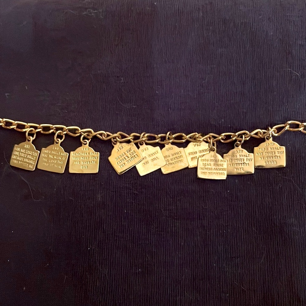1960s Child’s 10 Commandments Charm Bracelet